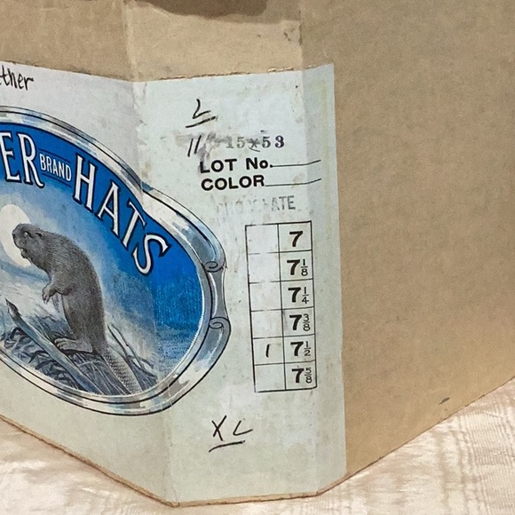 Beaver Brand Hats box - Picture 2 of 6